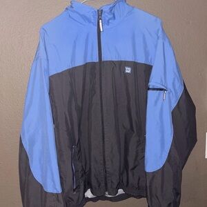 Vintage Wilson Blue And Gray Windbreaker Jacket Size L Men